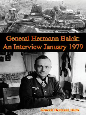 cover image of General Hermann Balck